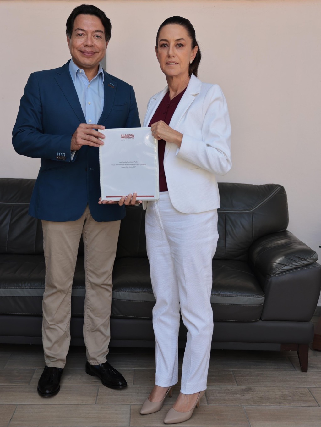 Entrega de resultado de las encuestas a la reforma al Poder Judicial